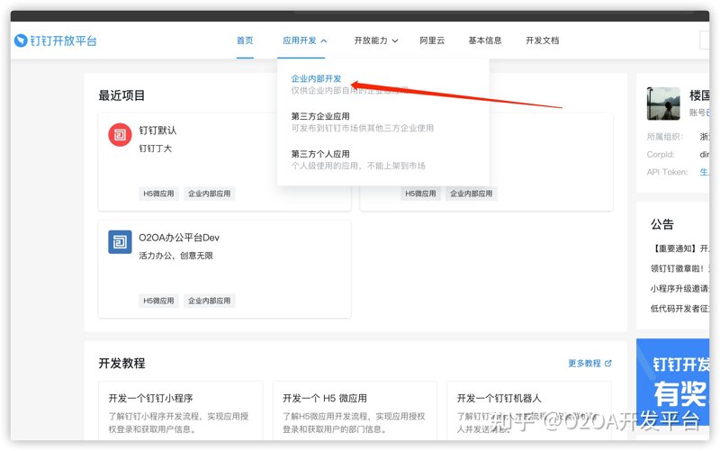 钉钉集成开发